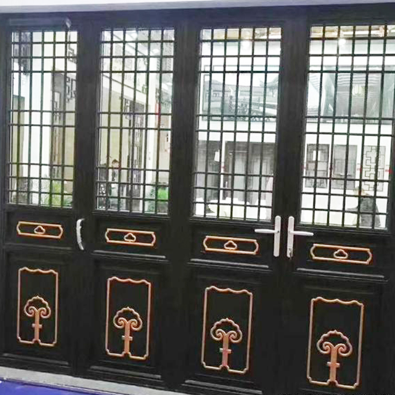 中式铝包木门窗