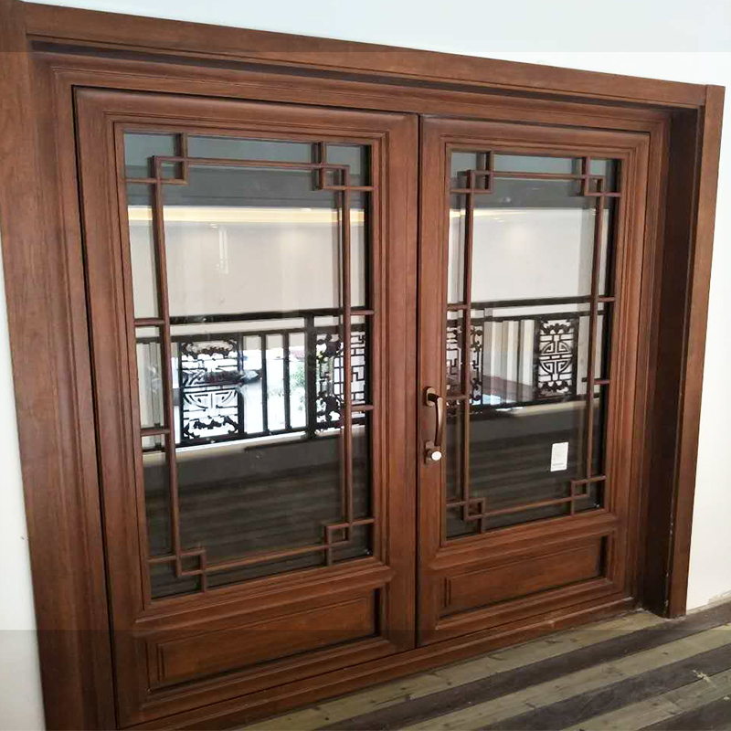 中式铝包木门窗
